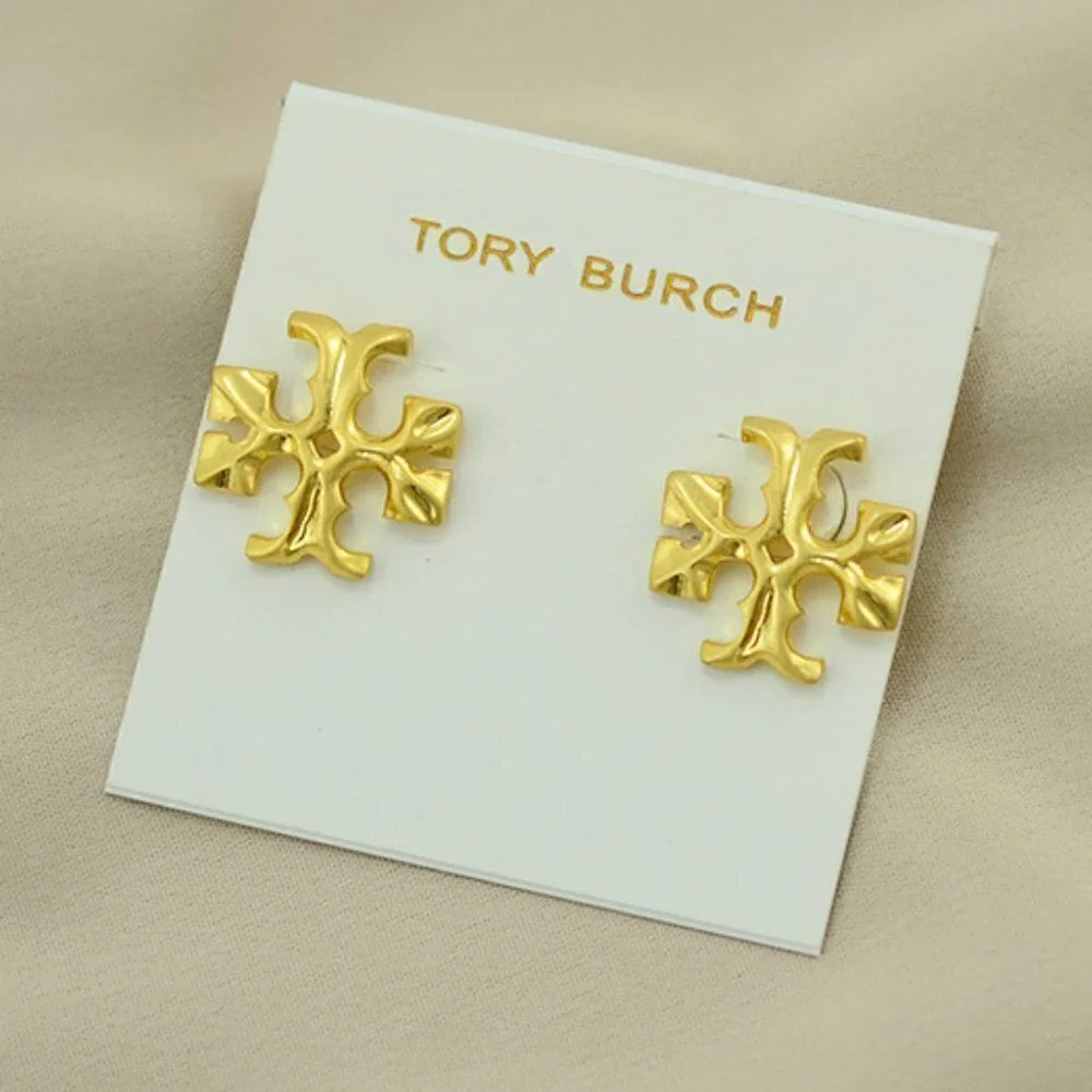 TORY BURCH Logo earring WITHOUT BACKS